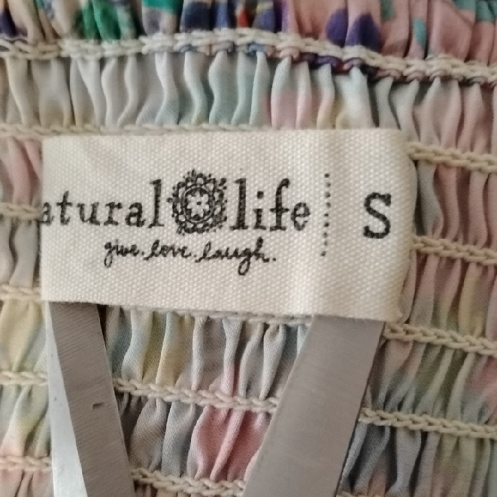 NATURAL LIFE Colorful Patchwork Crop Top - Picture 5 of 5
